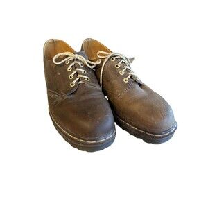 Vintage Dr. Doc Martens Men's 13US Leather Oxfords Brown Made in England Np4c